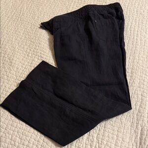 Athleta Black Linen Pants